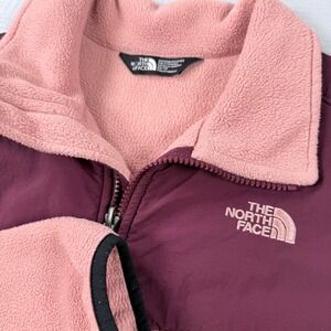 Y2K North Face Denali Fleece Jacket Womens XS Pink Maroon Full Zip Preppy Rare